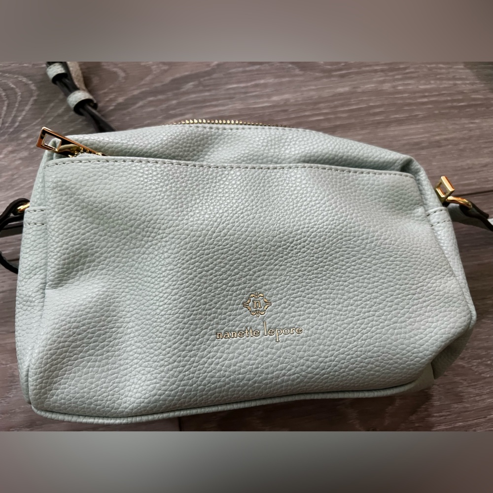 Nanette Lepore Mint Green Cosmetic Bag